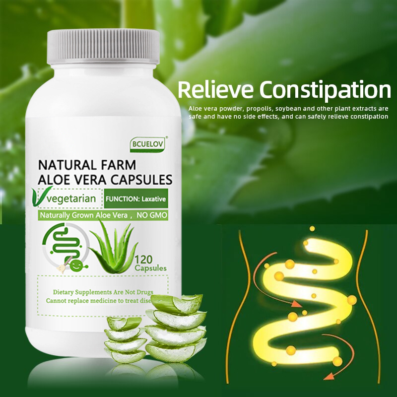 Aloe Vera Pot - Natural Farm Aloe Vera Cápsulas, Aliviar