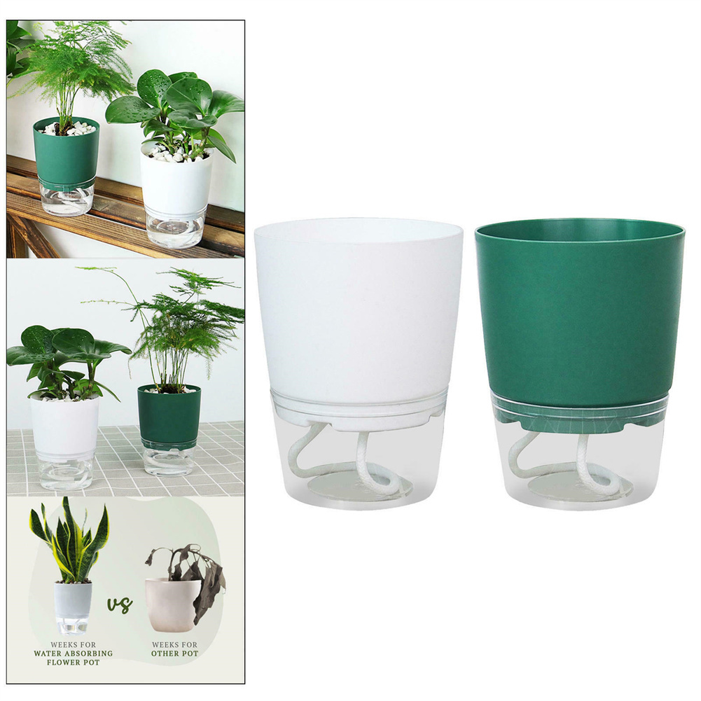 Aloe Vera Pot - Vaso de flores hidropônico preguiçoso, absorção