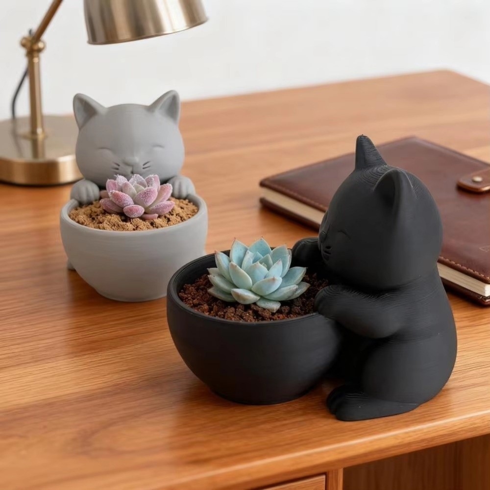 Echeveria Succulent - Mini Vaso de Flores com Furos