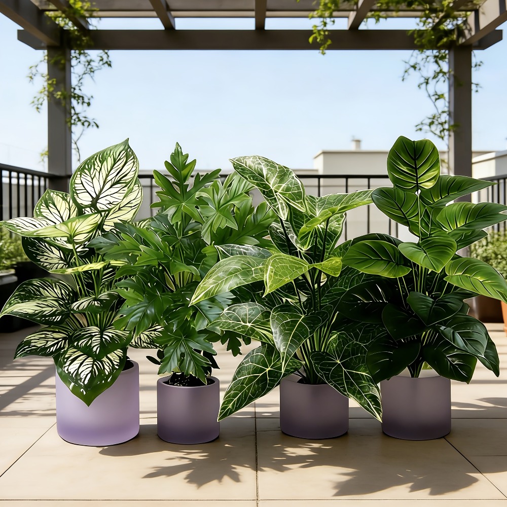 Conjunto de 4 Plantas Artifici - Dracaena Marginata avaliação e preço