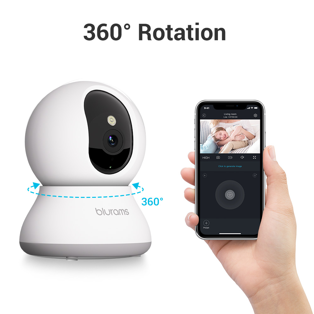 Blurams Pet Camera 2K, 360 °   - Eufy Camera E220 avaliação e preço