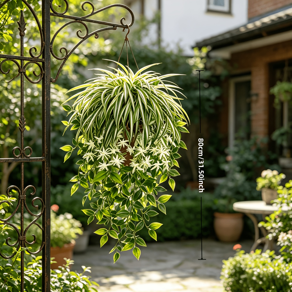 Conjunto de 4 Plantas Artifici - Spider Plant Hanging avaliação e preço