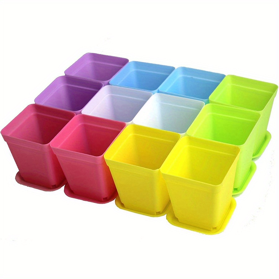 12 vasos quadrados de plástico - Aloe Vera Pot avaliação e preço